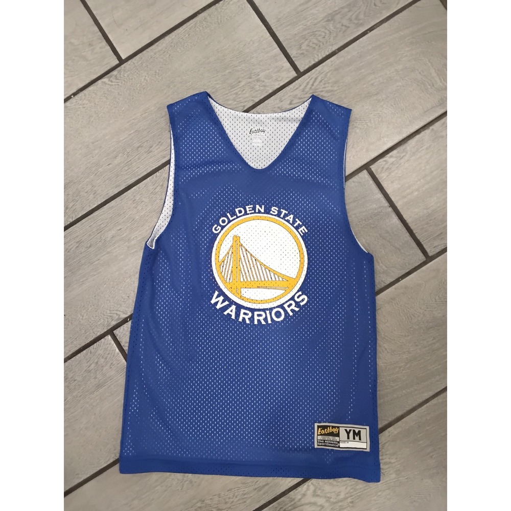 Eastboy Golden State Warriors‎ Reversible Basketball Jersey Kids Youth Medium YM